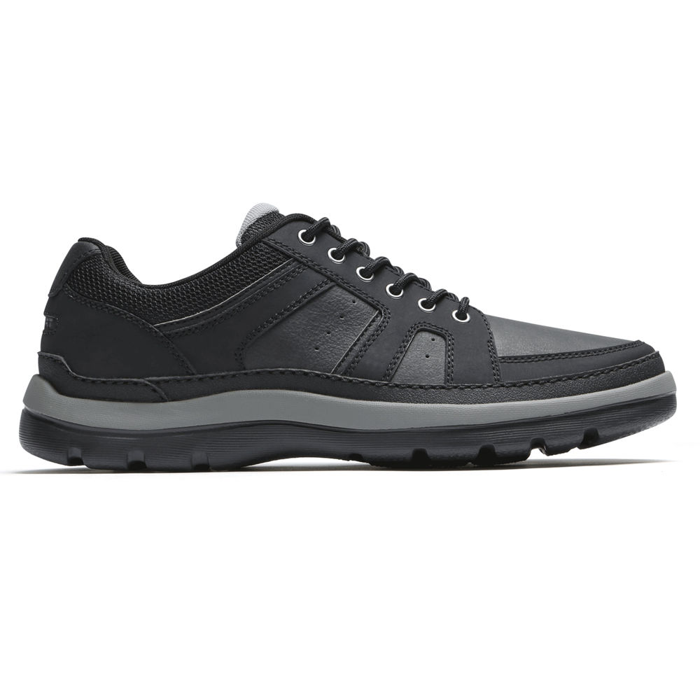 Rockport Mens Sneakers Black - Get Your Kicks Mudguard Blucher - UK 207-HWUJRD